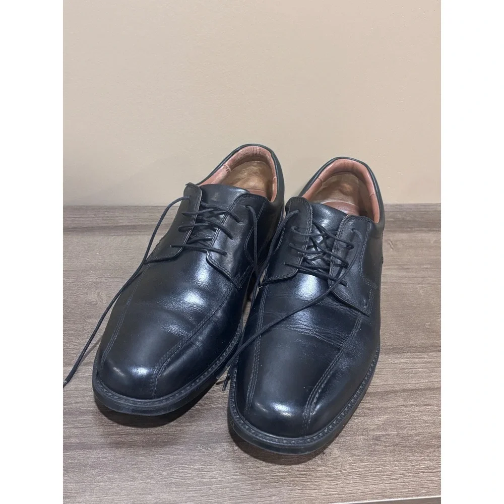 Johnston & Murphy XC4 Waterproof Mens Size 10XW Black Leather Bicycle Toe Shoe